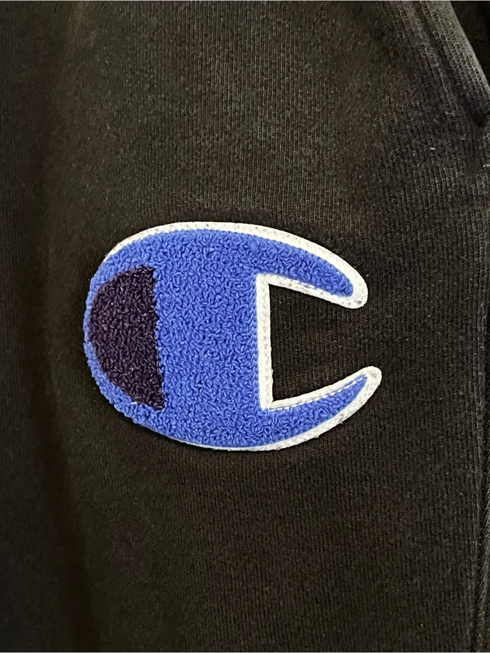 Champion Reverse Weave Joggers EUC Men’s Medium Black Big C Logo Sweatpants Y2K